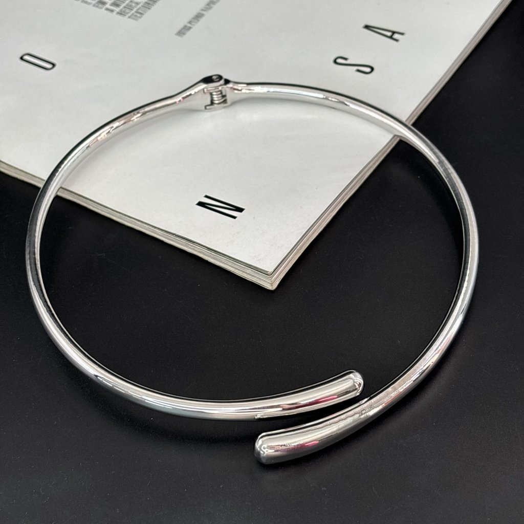 Choker envolvente prata 