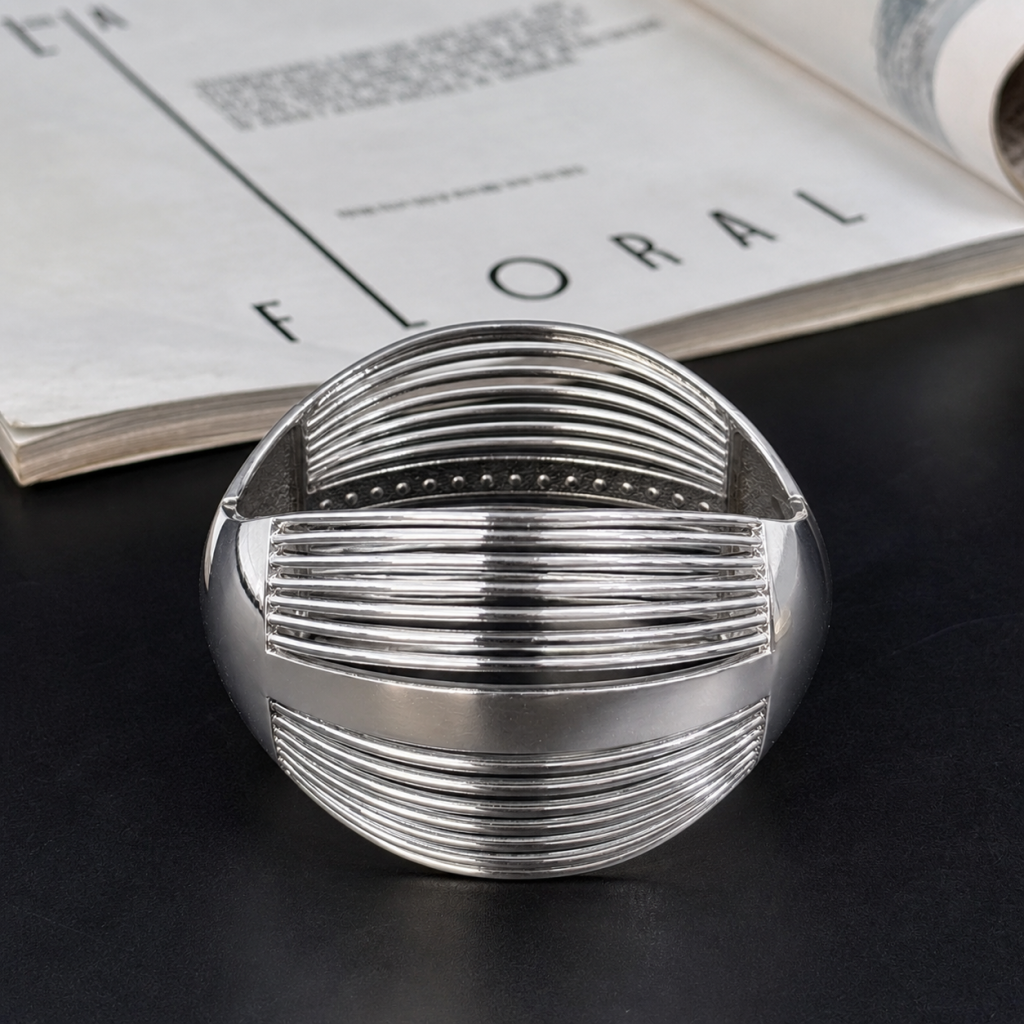 Bracelete moderno prata 