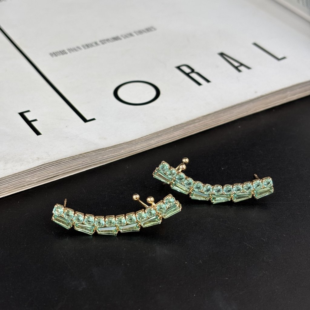 Brinco Ear cuff verde 
