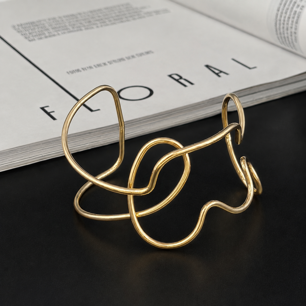 Bracelete moderno orgânico 