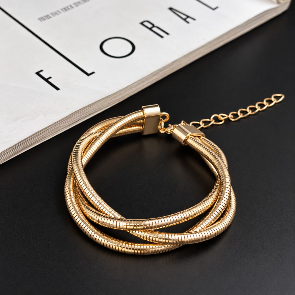 Pulseira Moderna dourada 