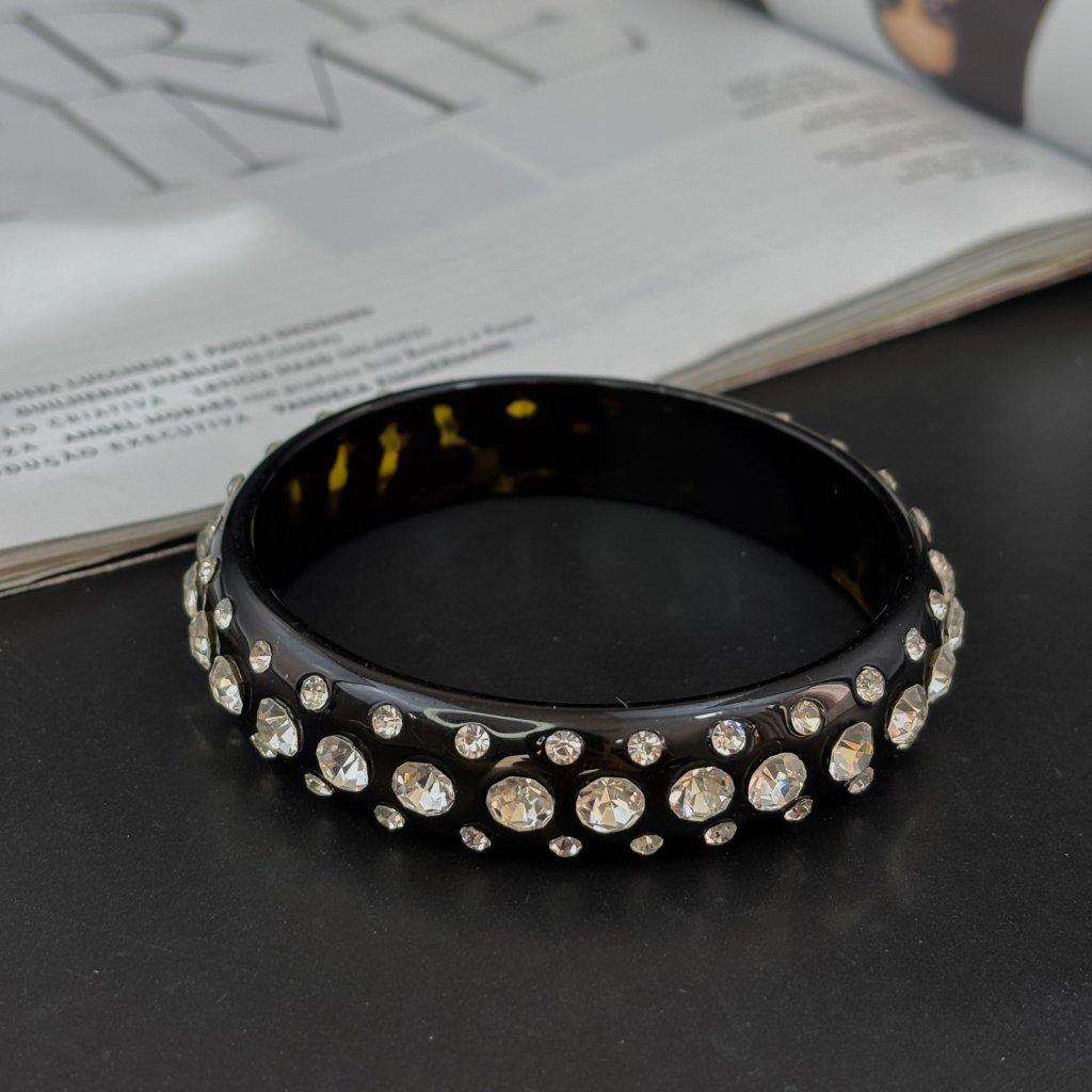 Bracelete black zirconias 