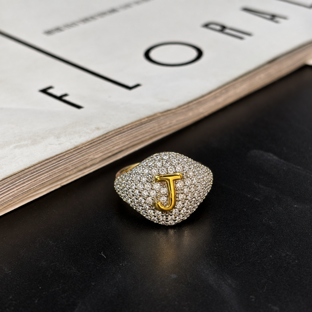 Anel diamante J