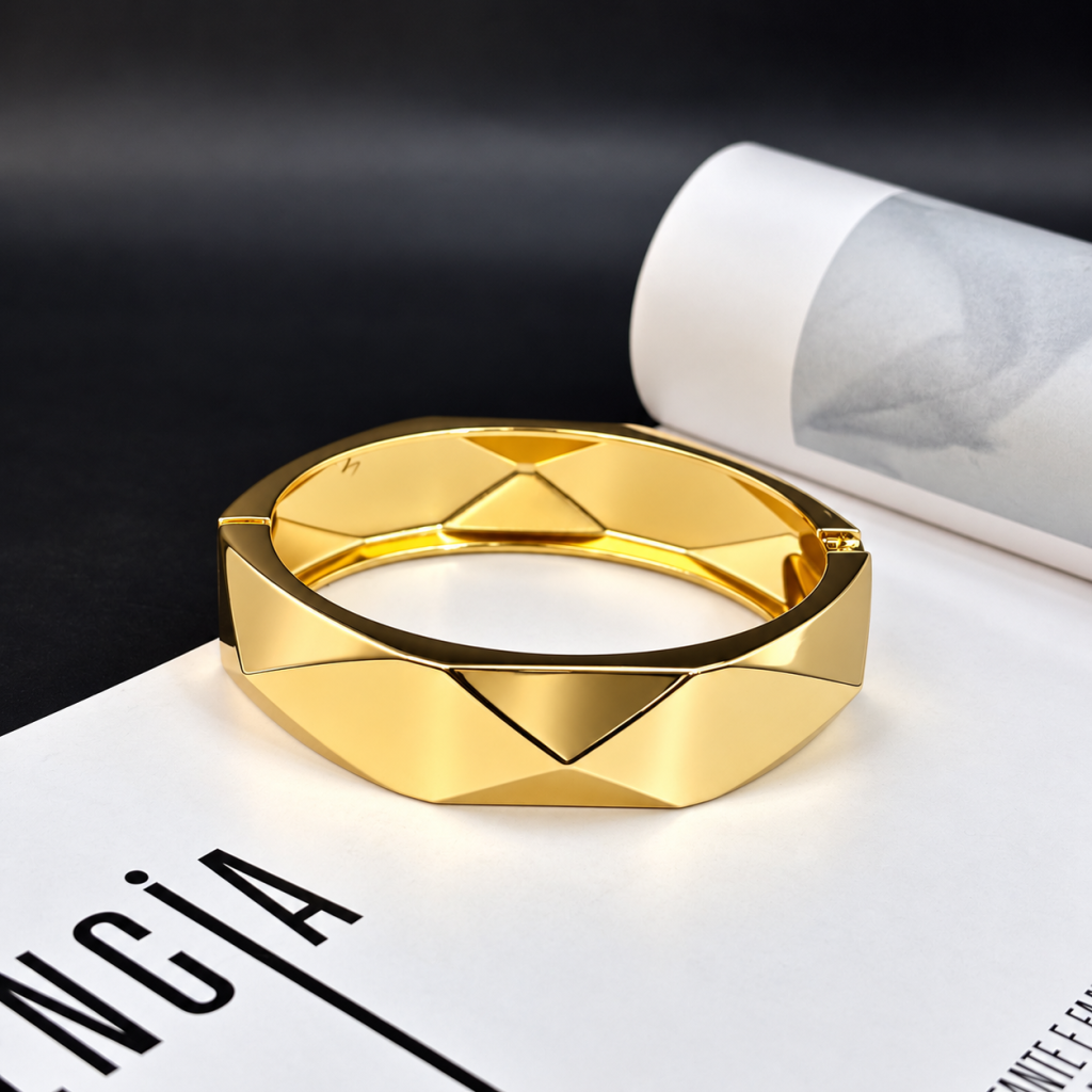 Bracelete dourado 3D