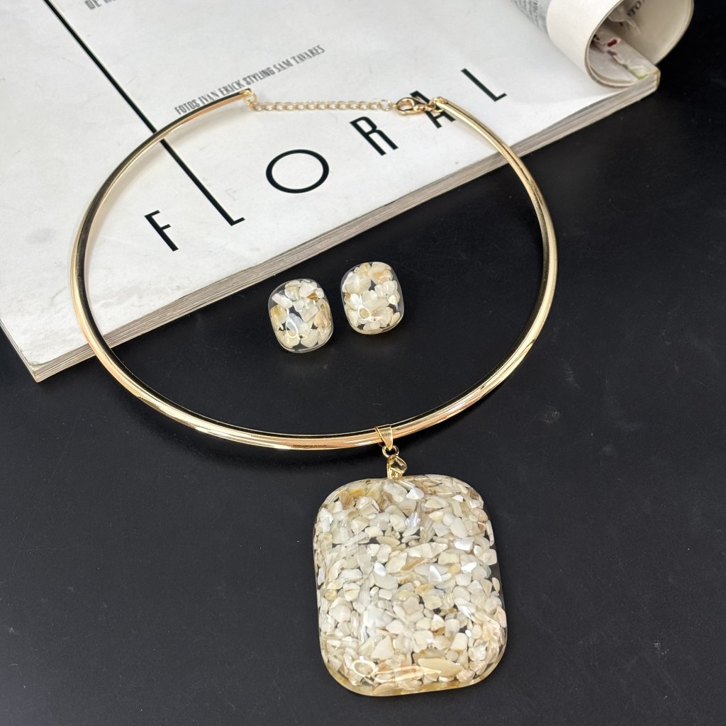 Choker e brinco Magda 