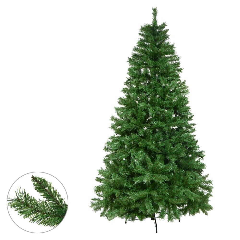 Arvore de Natal Aveiro 1341 tips c/ base de metal verde 2.10M 