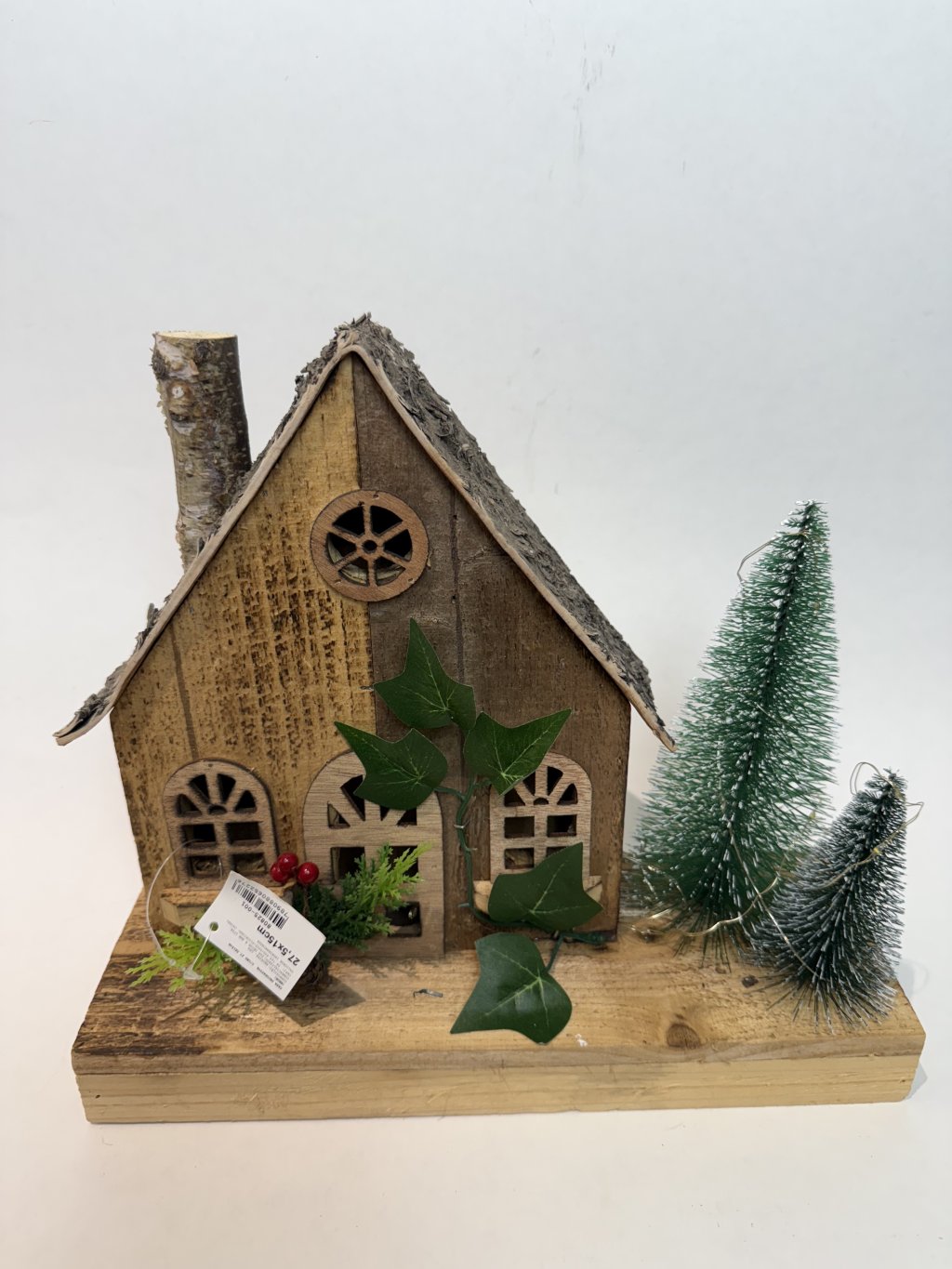 Casa decorativa c/LED 27,5x12cm 80825001