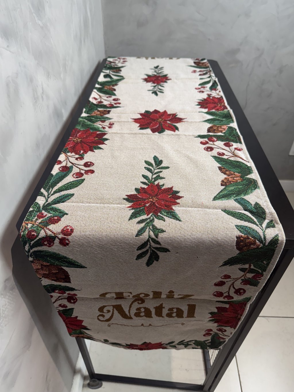 Trilho de mesa de tecido 30cmx150cm AMX0057