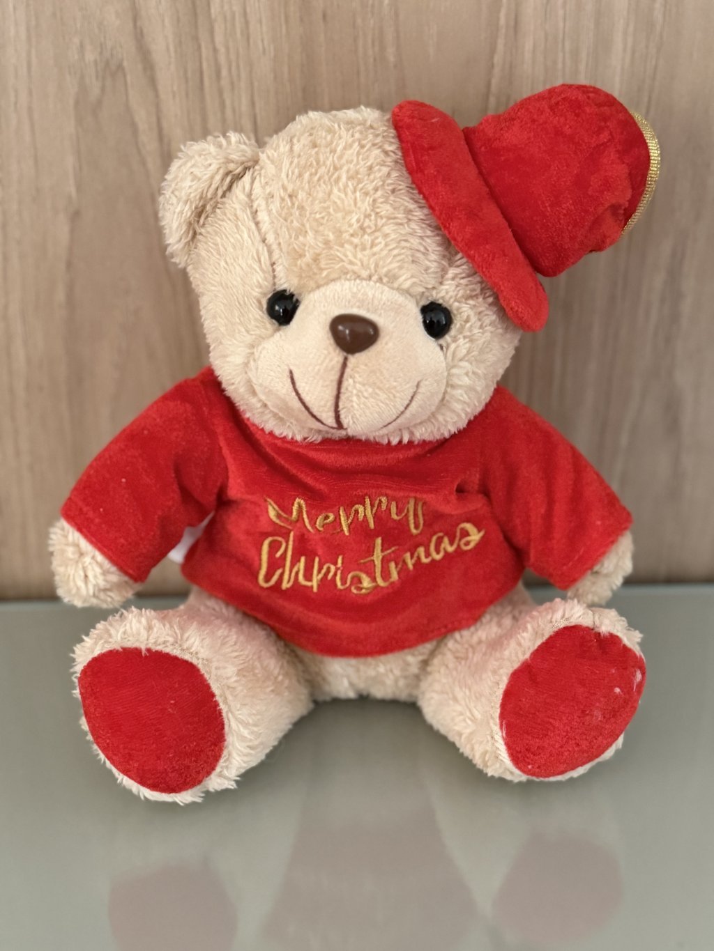 Boneco Natal Urso Macho decorativo 20cm 88785001