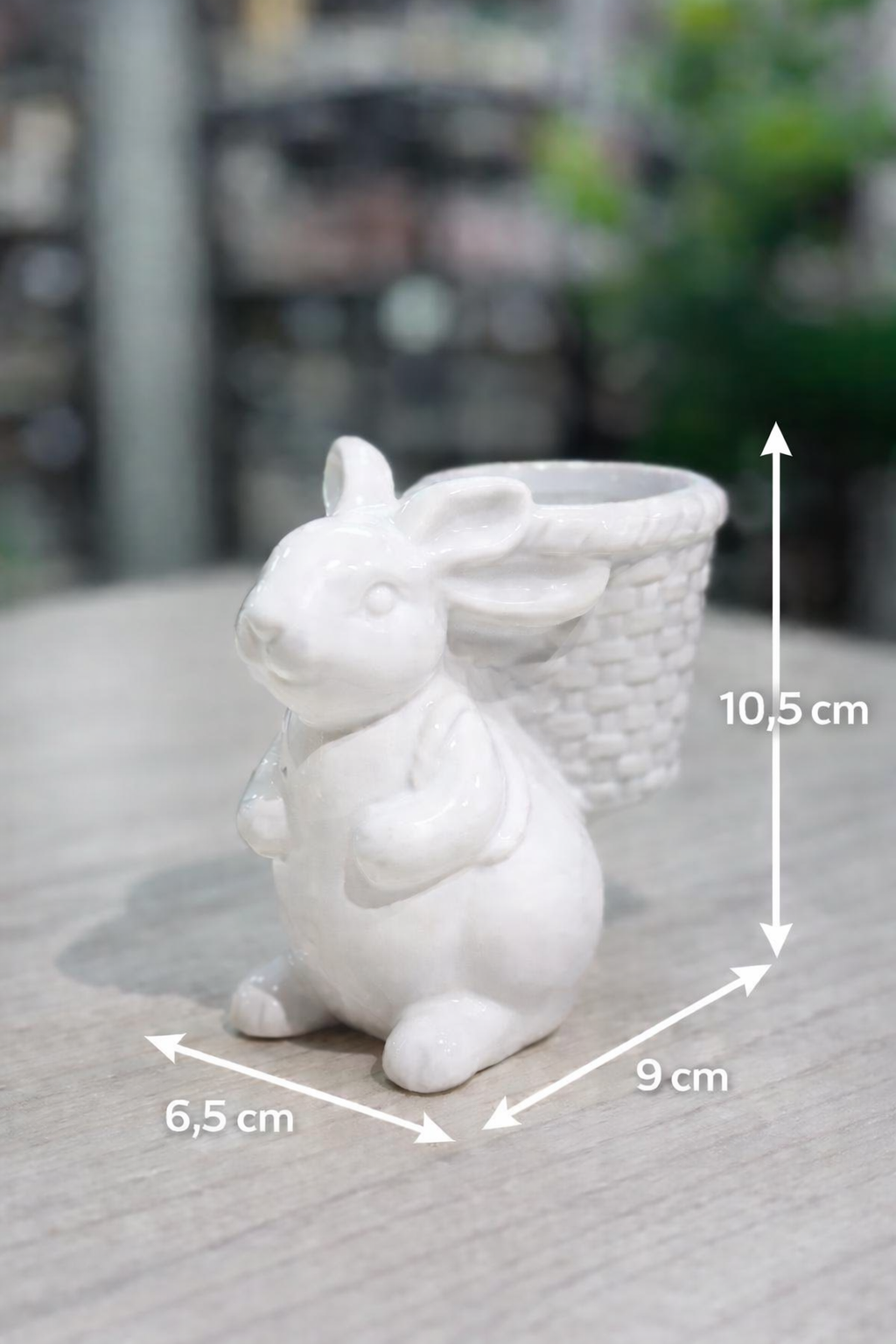 ENFEITE DECORATIVO DE CERAMICA 10,5 X 6,5 CM PAS0033