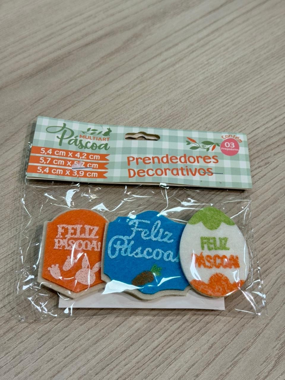 Prendedores decorativos c/3 REF MDN0061