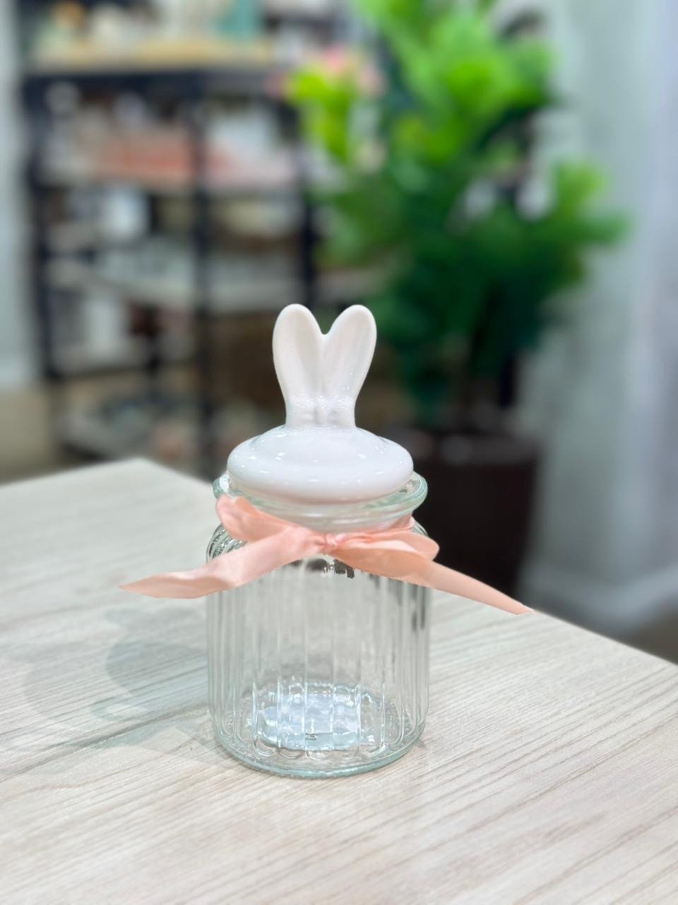 Pote de vidro orelhinha 300ml branco 54588001 