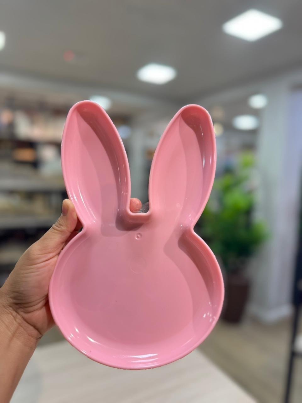 BANDEJA COELHO ROSA BB 23,5x 14,5x2cm 4283022