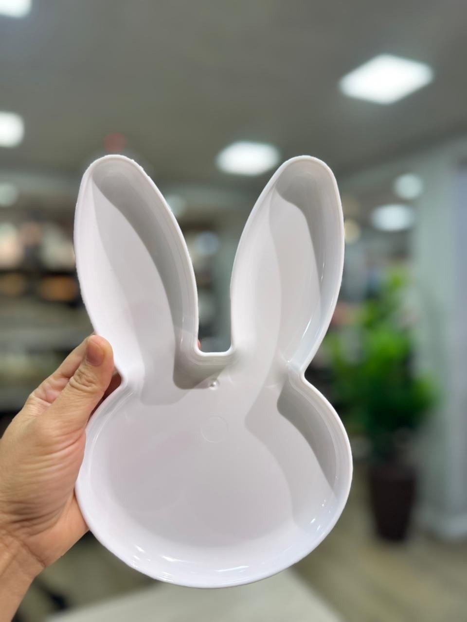 BANDEJA COELHO BRANCA 23,5x14,5x2 REF 4283010