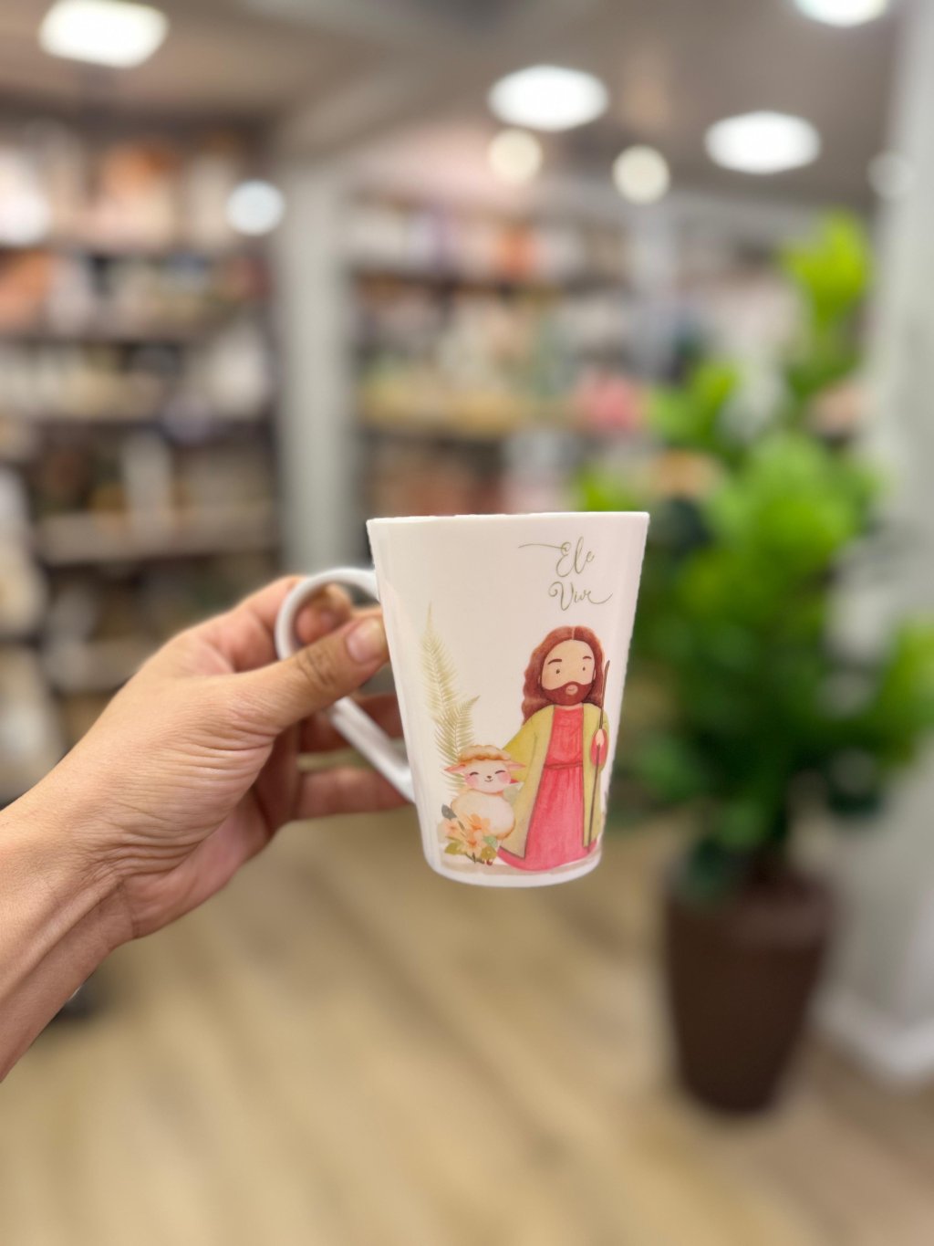 CANECA DE MELAMINA ELE VIVE 330ML 10,5x8,5CM REF 97799001