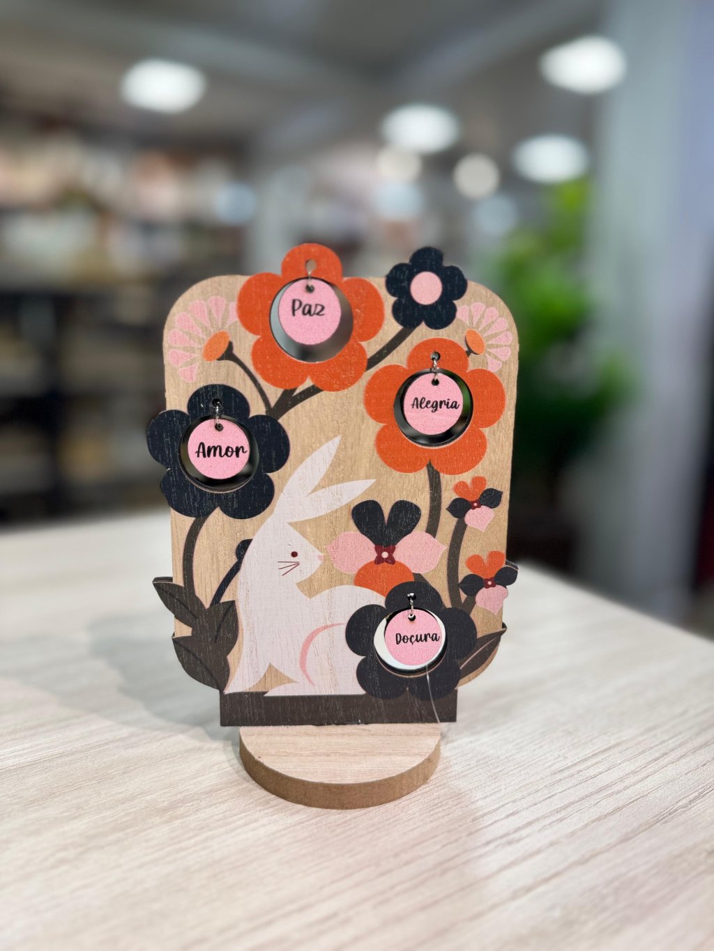 PLACA DE MESA PÁSCOA 12,3x16,7CM REF MDN0068