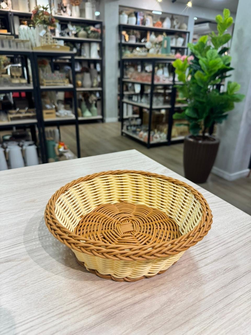 CESTO REDONDO DE PLÁSTICO 21x6,5CM REF 1646