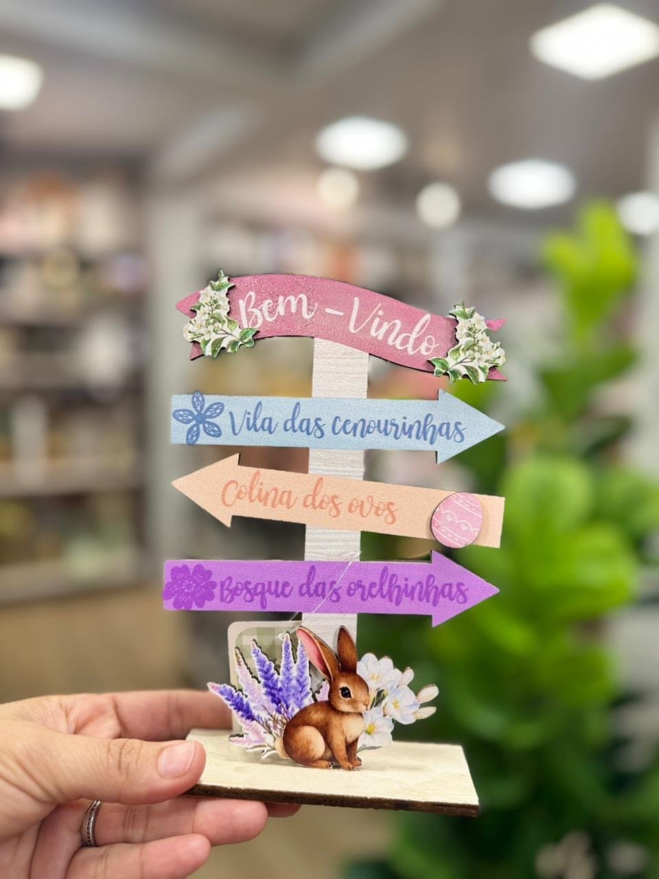 PLACA DE PÁSCOA 12cm X 18cm REF MDN0082