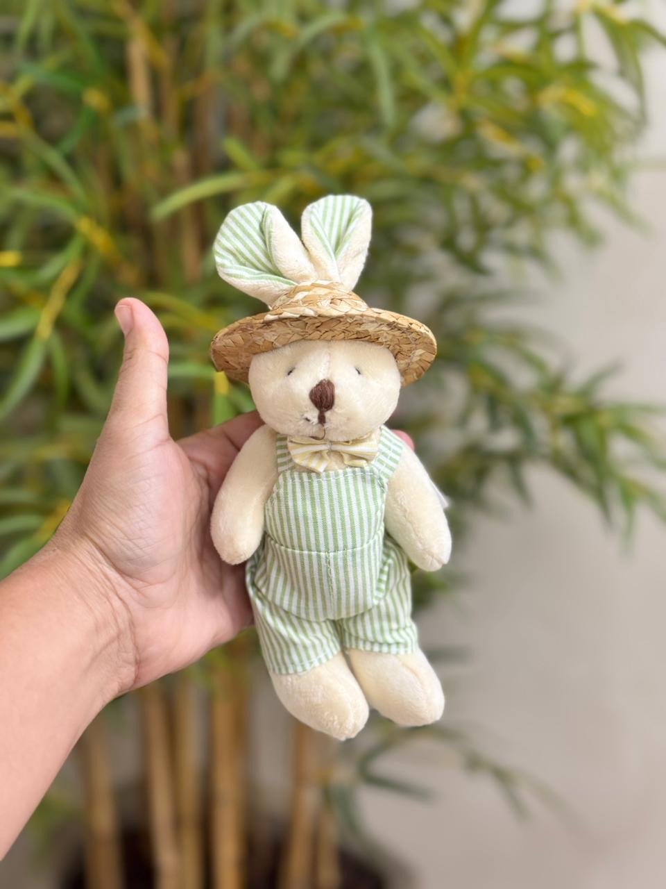 Coelho Pelúcia Pendurar verde 23cm 84957005