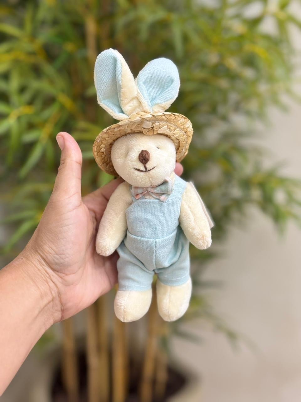 COELHO PELÚCIA PENDURAR AZUL 23cm 84957003