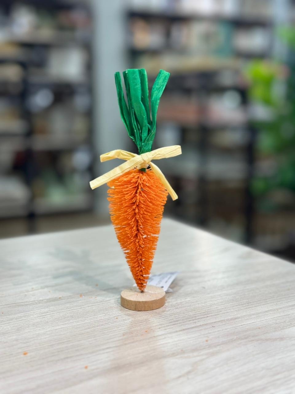 PÁSCOA CENOURA DECORATIVA C/BASE 15CM LARANJA 85014001