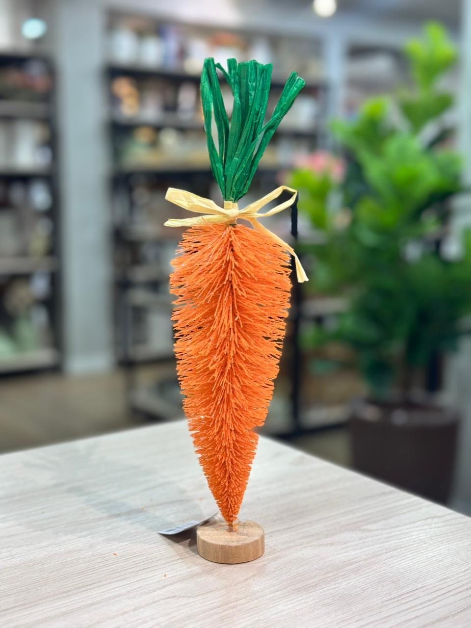 PÁSCOA CENOURA DECORATIVA C/BASE 30CM LARANJA 85008001