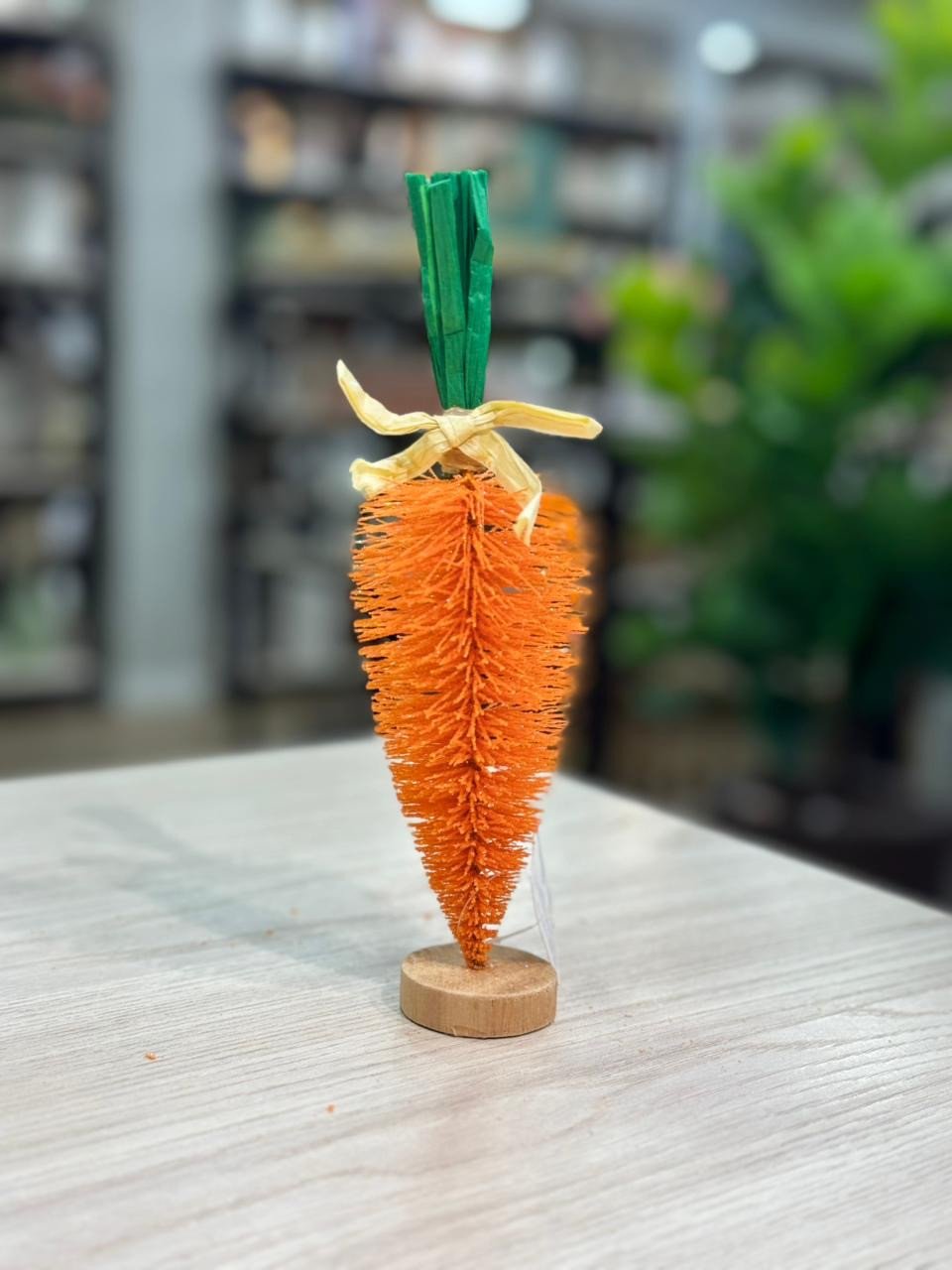 PÁSCOA CENOURA DECORATIVA C/BASE 20CM LARANJA 85013001