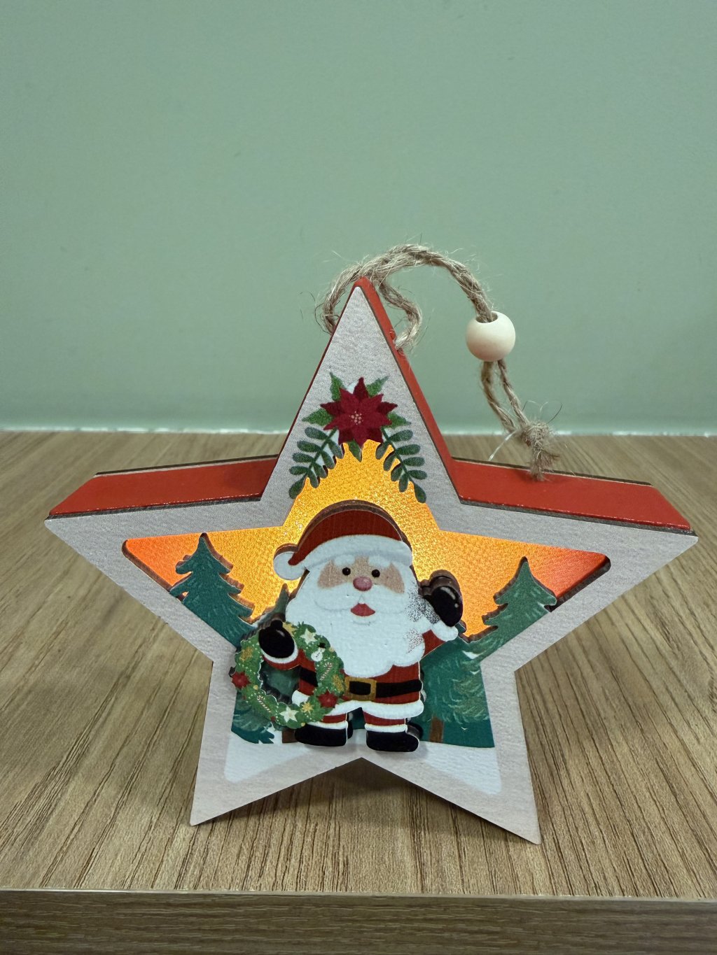 Estrela decorativa de MDF NATM0089