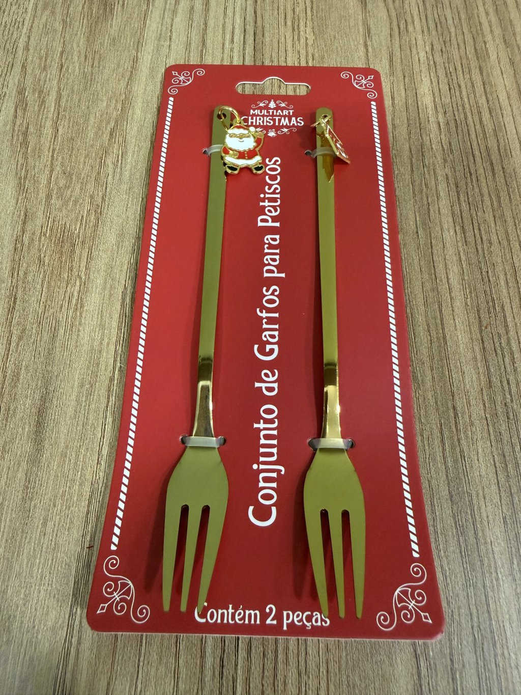 Conjunto com 2 garfos de inox NAT0448