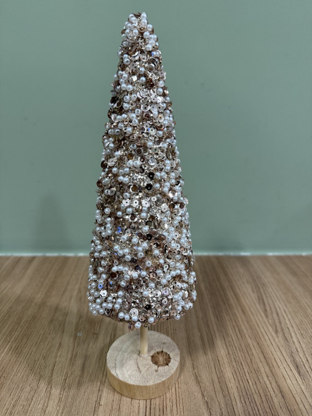 Decoração Natalina Árvore C/ Pérolas 11640