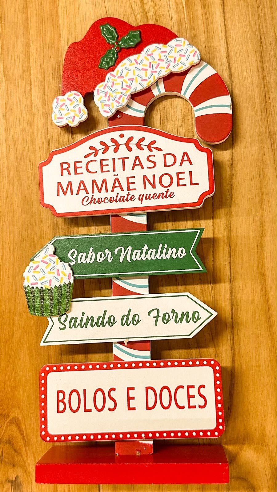 Natal Placa decorativa 30x5x13CM A8323001