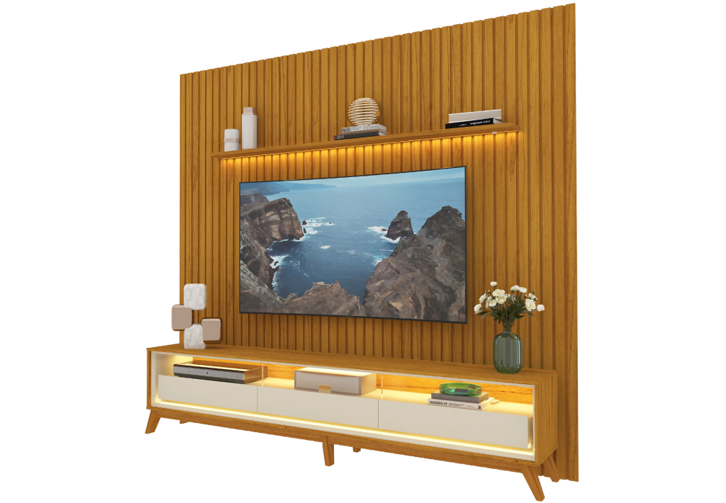 PAINEL NOBRE 2,75 + RACK REQUINTE 2,60 c/LED