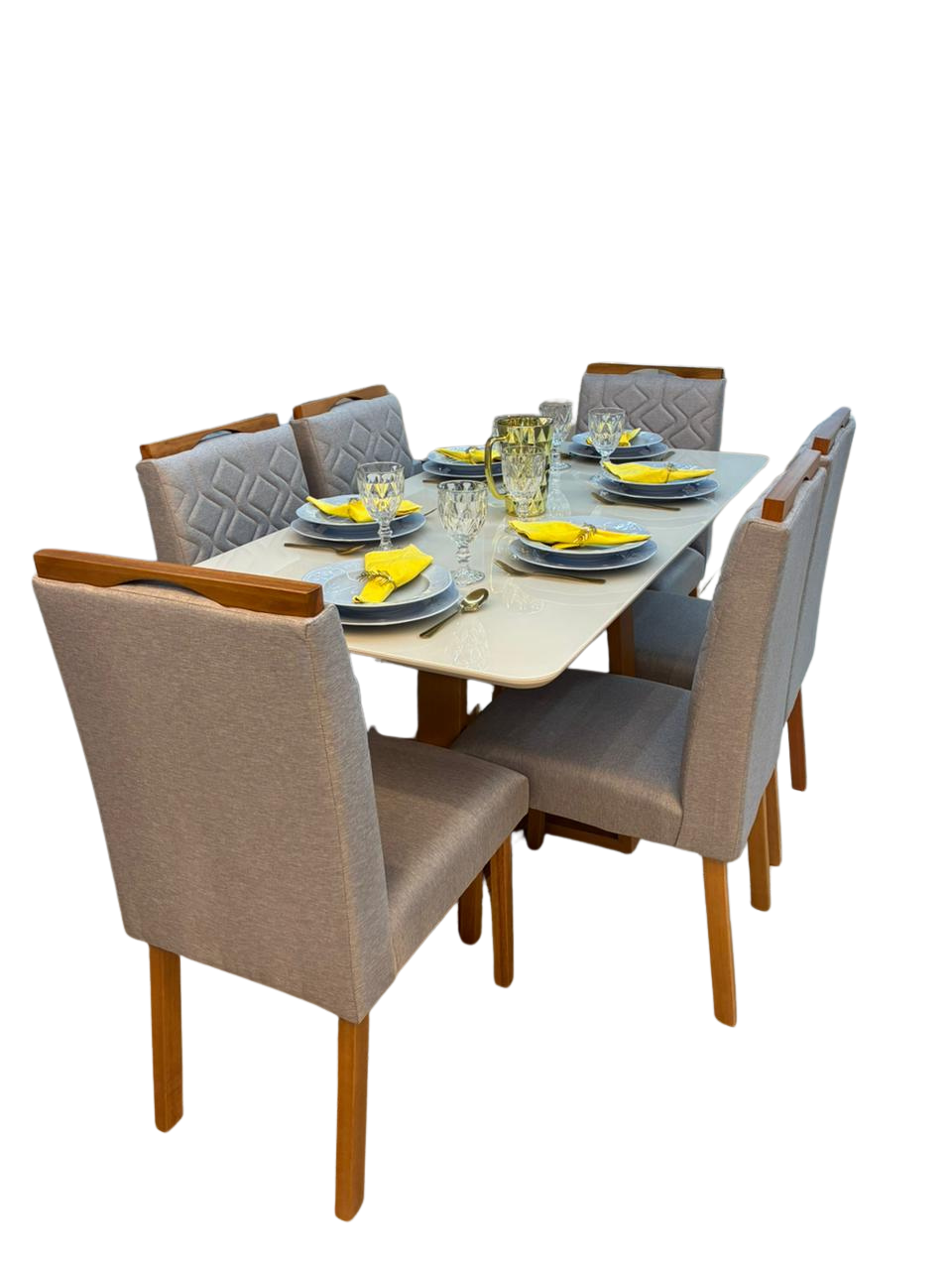 MESA PEDRO 160X80 c/ 6 CADEIRAS SALERMO