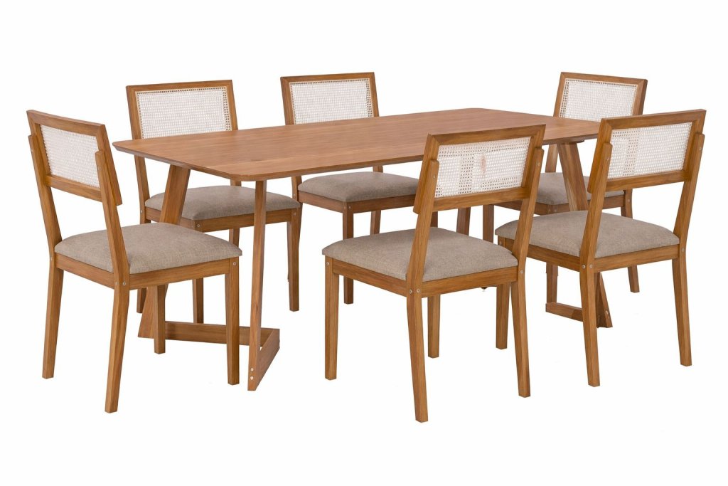 MESA CAJU C/ 6 CAD ENCANTO 