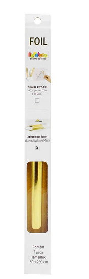 Foil Dourado Repeteco para Laminadora Minc 30 cm x 2,5 metros