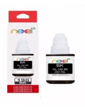 Refil De Tinta Nexel Compatível C/ Canon Gl-190 BLACK 135 ML 