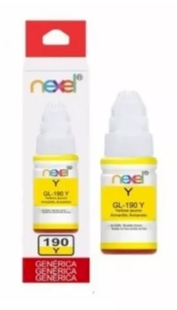 Refil De Tinta Nexel Compatível C/ Canon Gl-190 YELLOW 70 ML  