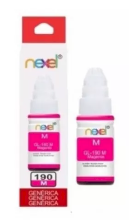 Refil De Tinta Nexel Compativel C/ Canon Gl-190 Magenta 70 ml 