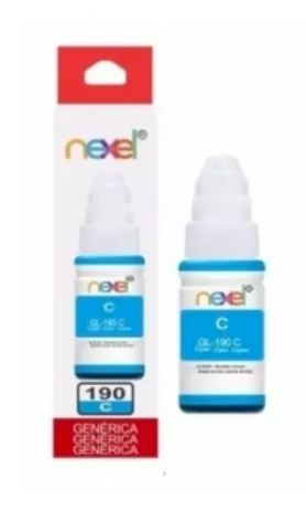 Refil De Tinta Nexel Compatível C/ Canon Gl-190 Ciano  70 ml 