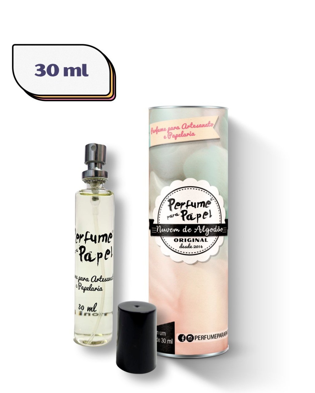PERFUME PARA PAPEL  NUVEM DE ALGODÃO 30ml 