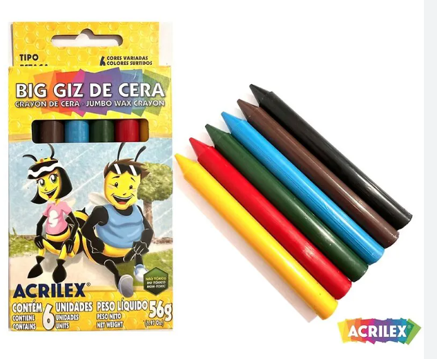 BIG GIZ DE CERA 6 UND ACRILEX 