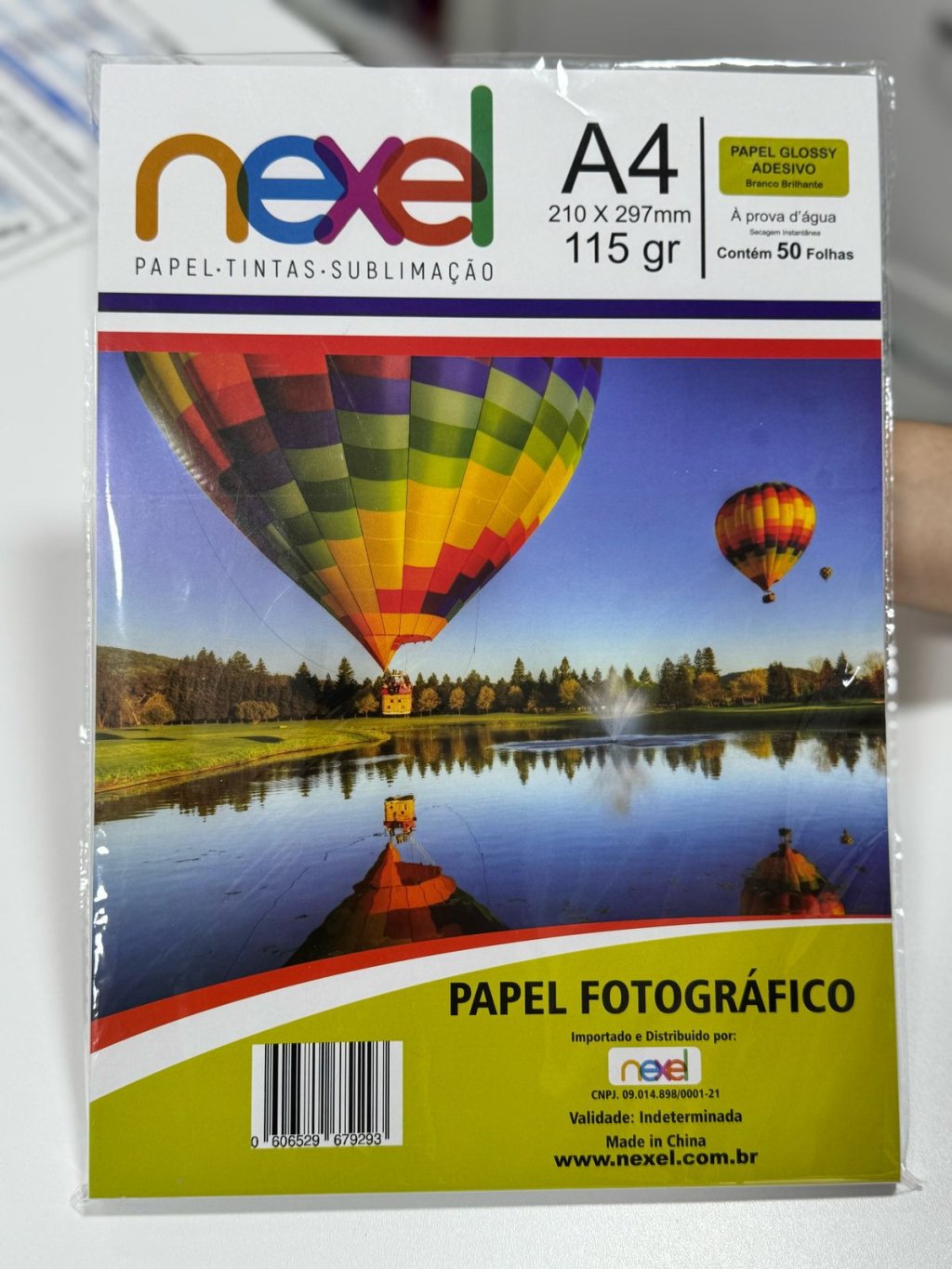 PAPEL FOTO ADESIVO GLOSSY  115GR  - 50FLS NEXEL