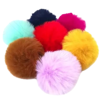 POMPOM DE PELUCIA TAMANHO 100 MM - UND 