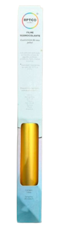 FILME TERMOCOLANTE DOURADO METALICO  25X50CM