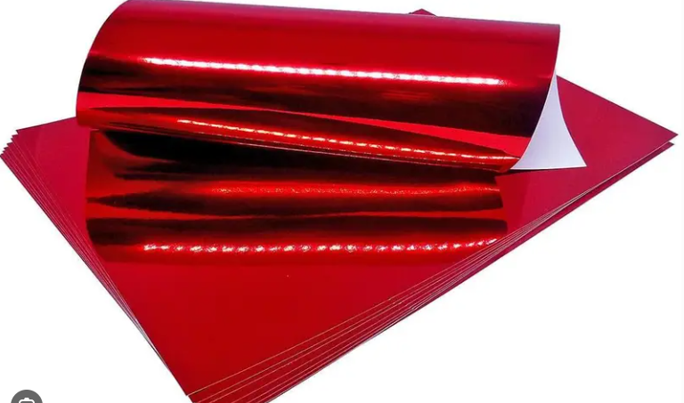 PACOTE PAPEL LAMICOTE VERMELHO 250GR MASTERPRINT - 10 FLS A4