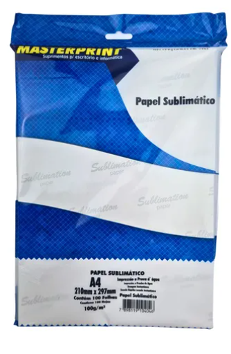 PAPEL SUBLIMATICO BRANCO 100GR MASTERPRINT - 100 FLS 