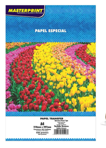 PAPEL TRANSFER TECIDO ESCURO 235 GR - 5 FOLHAS A4