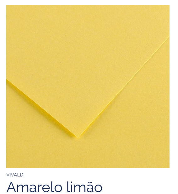 PAPEL CANSON AMARELO LIMAO 185GR FOLHA A4