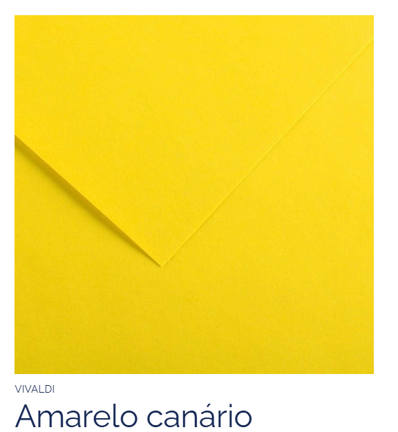 PAPEL CANSON AMARELO CANARIO  185GR FOLHA A4