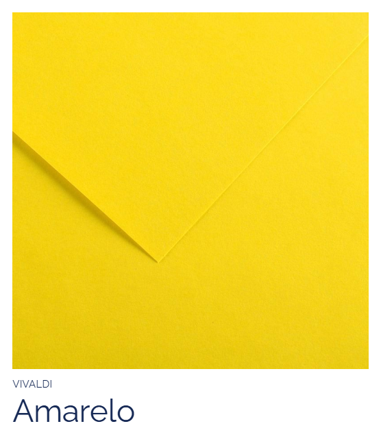 PAPEL CANSON AMARELO 185GR FOLHA A4
